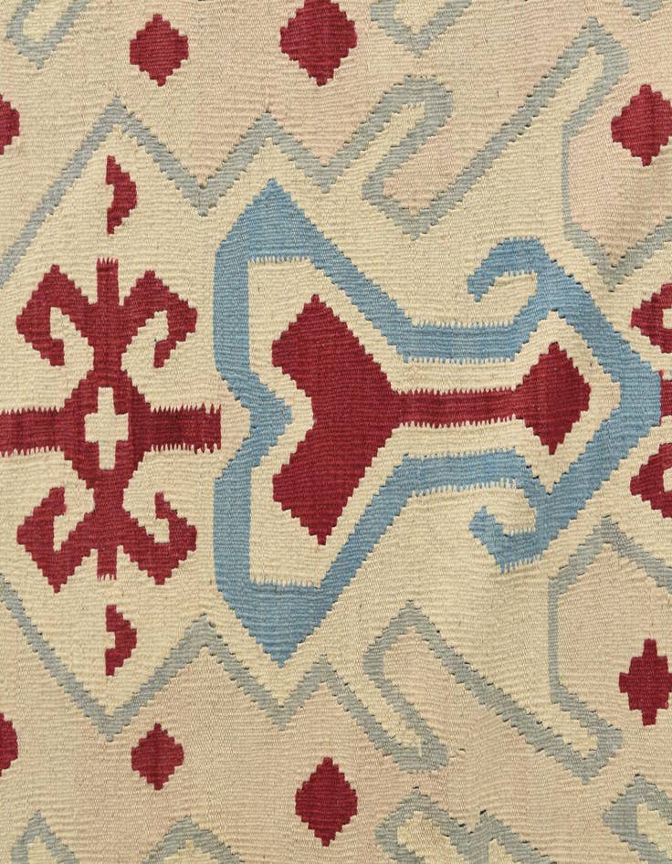 Detail image of 6' 1 x 8'  Hand Woven Kilim Modern Wool Rug