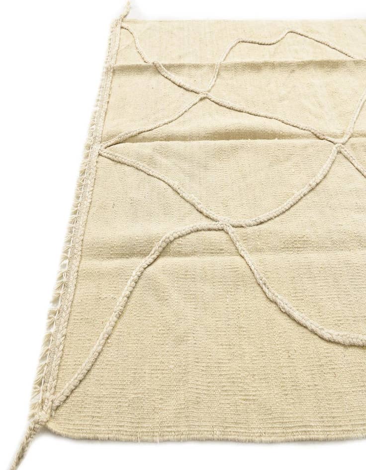 Detail image of 3' 6 x 4' 10  Hand Woven Kilim Modern Wool Rug