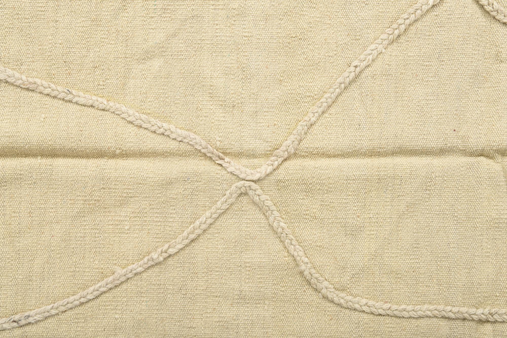 3' 6 x 4' 10 Hand Woven Kilim Modern Wool Rug