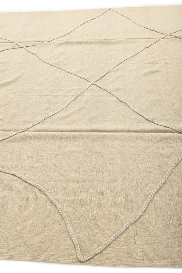 Detail image of 8' 7 x 10' Hand Woven Kilim Modern Wool Rug