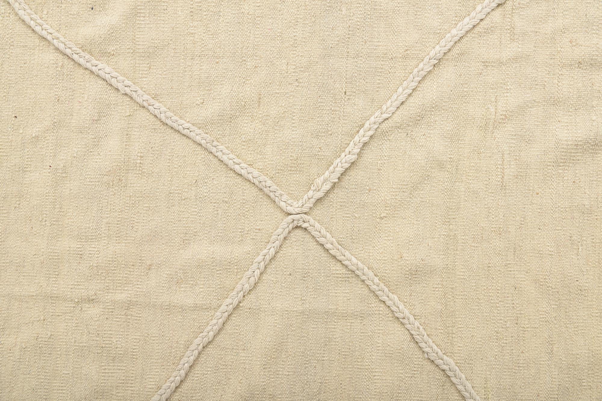 8' 7 x 10' Hand Woven Kilim Modern Wool Rug