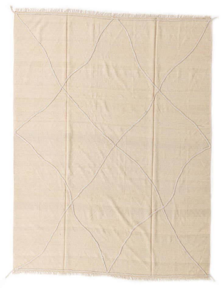 Detail image of 8' 7 x 10' Hand Woven Kilim Modern Wool Rug