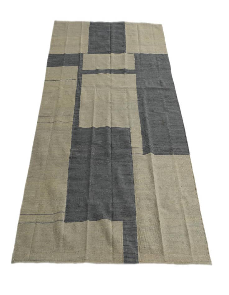 Detail image of 5' x 6' 7  Hand Woven Kilim Modern Wool Rug
