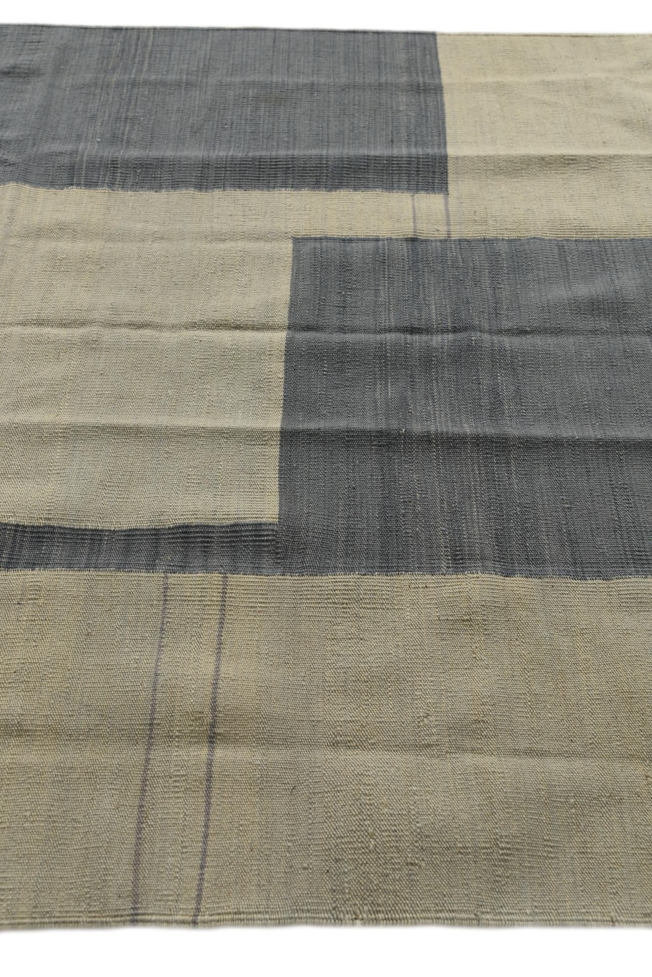 5' x 6' 7 Hand Woven Kilim Modern Wool Rug