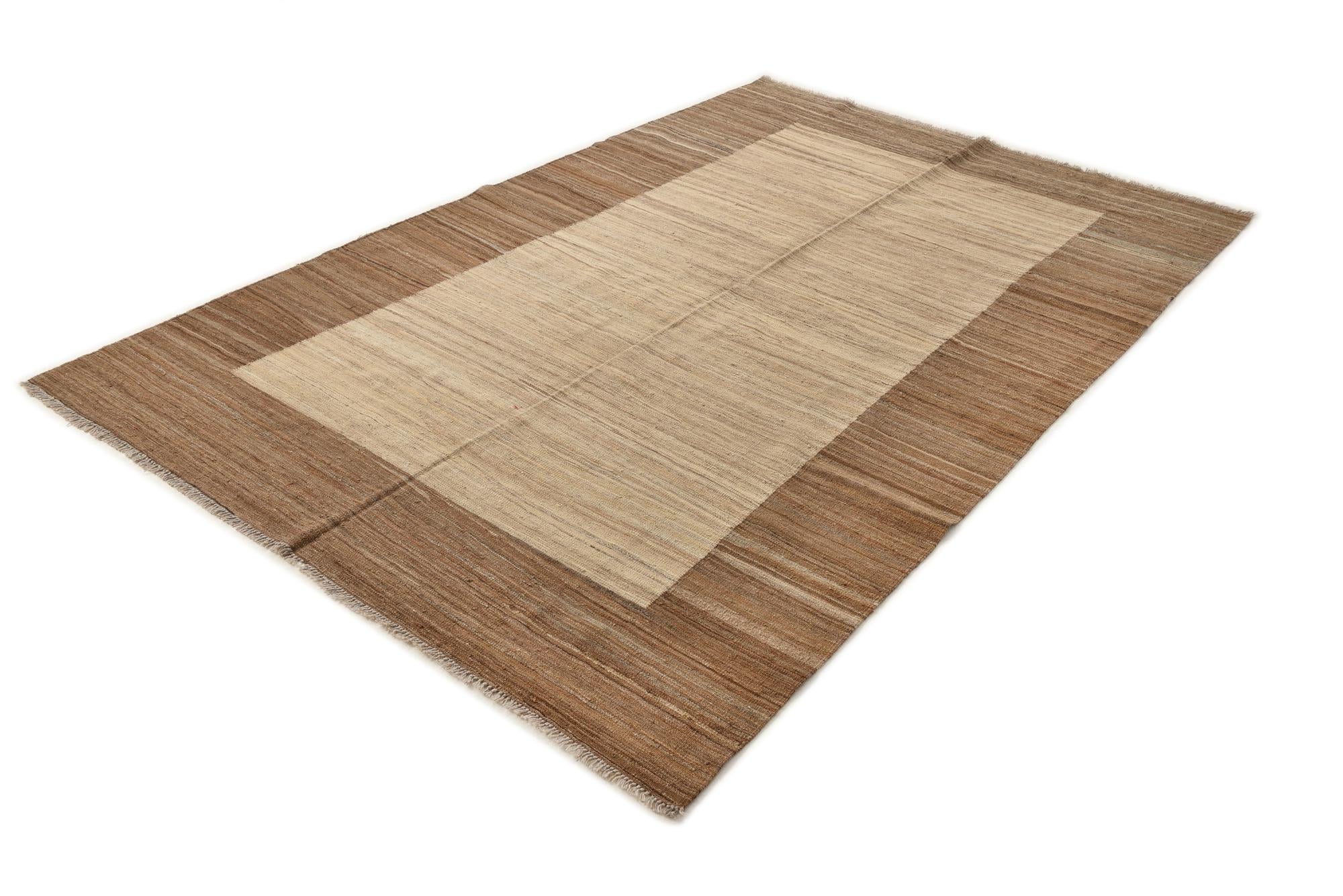 195cm x 300cm Tejido a mano Kilim Modern Alfombra Lana