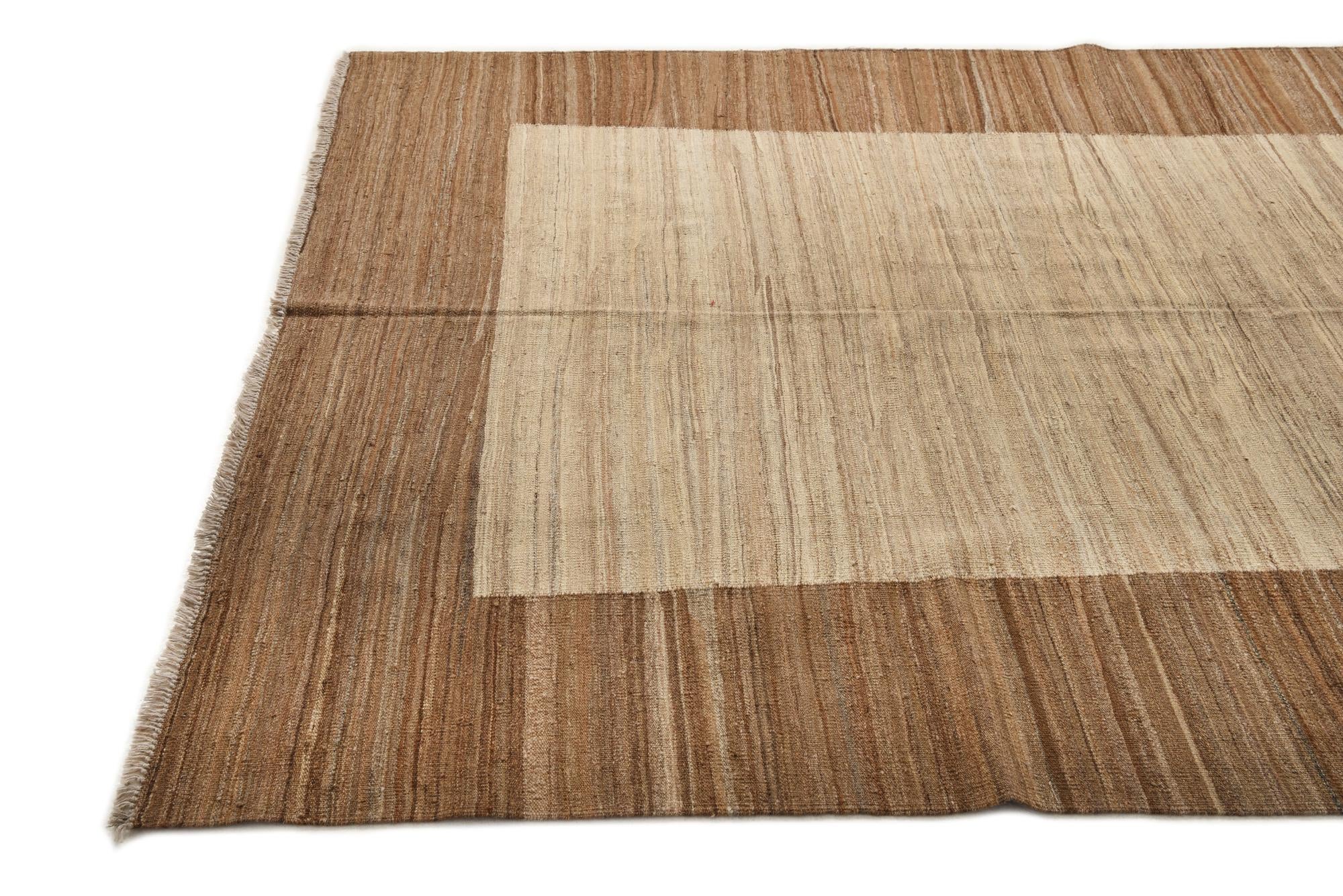 195cm x 300cm Tejido a mano Kilim Modern Alfombra Lana