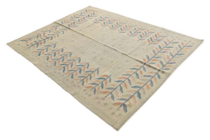 5' 1 x 6' 5 Hand Woven Kilim Modern Wool Rug