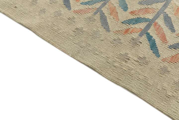5' 1 x 6' 5 Hand Woven Kilim Modern Wool Rug