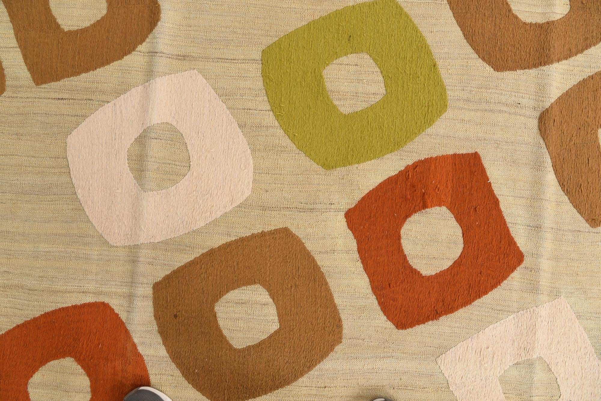 7' 8 x 9' 10 Hand Woven Kilim Modern Rug