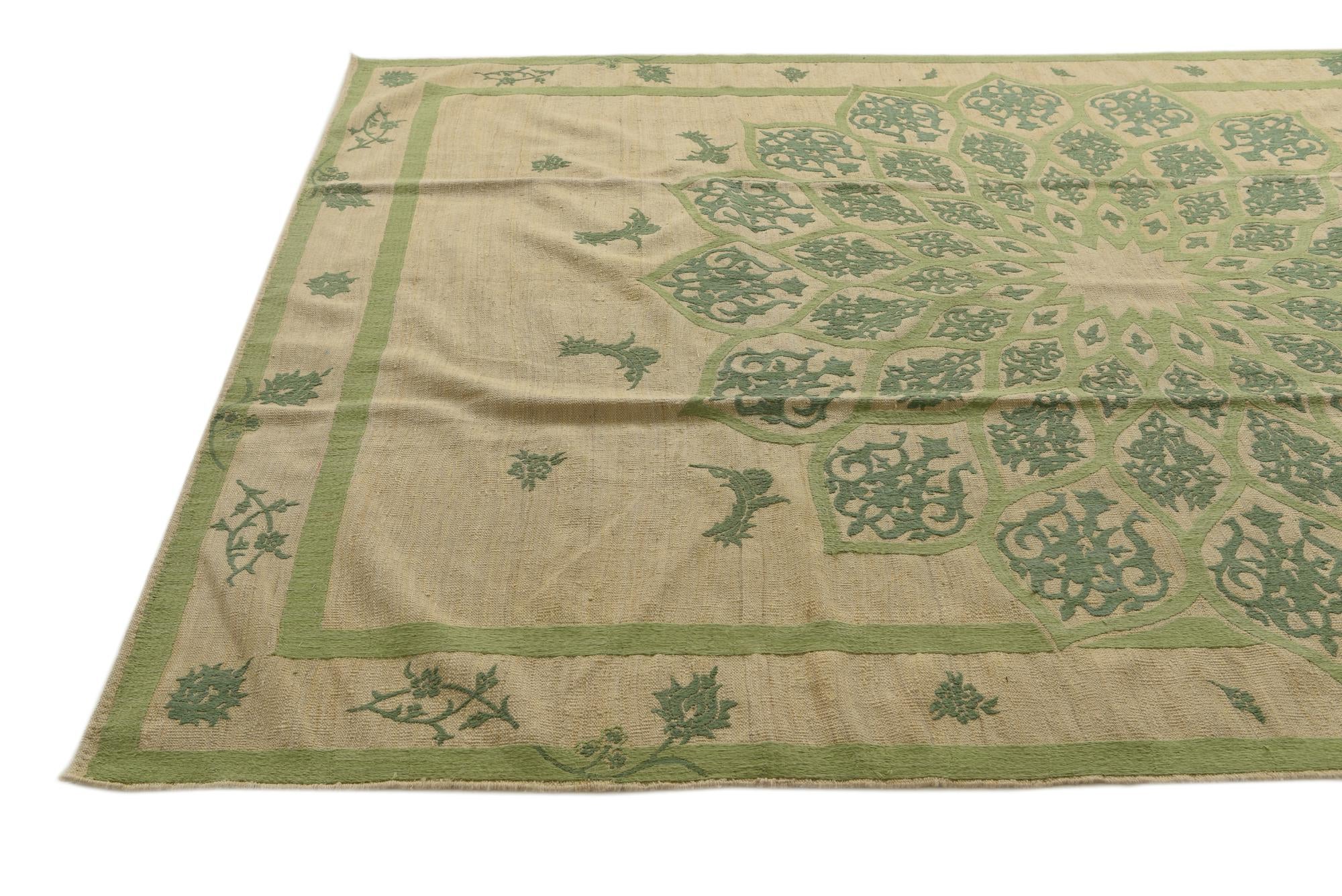 7' 7 x 11' Hand Woven Kilim Modern Rug