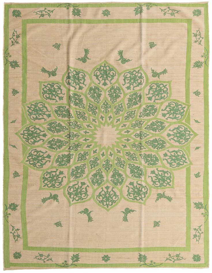 Detail image of 7' 7 x 11' Hand Woven Kilim Modern Rug