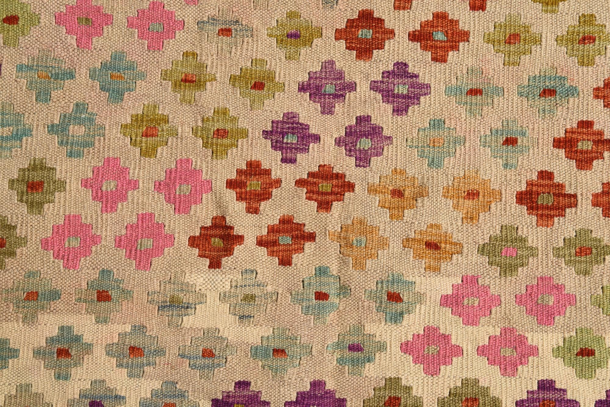 8' 2 x 11' 4 Hand Woven Kilim Modern Wool Rug
