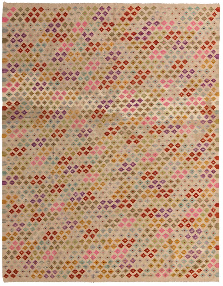 Detail image of 8' 2 x 11' 4 Hand Woven Kilim Modern Wool Rug