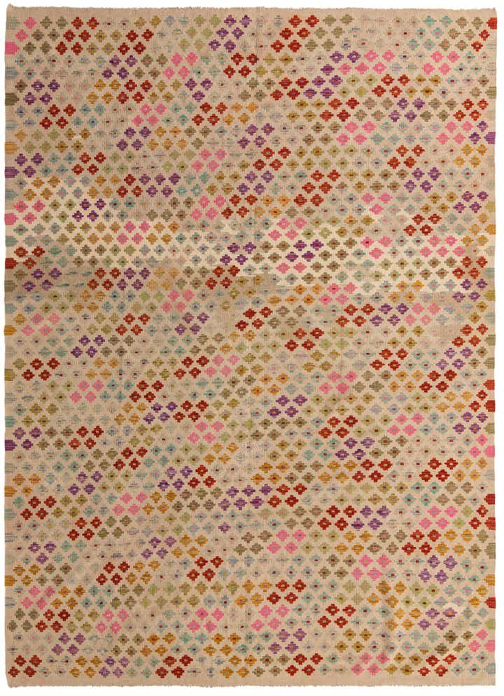 8' 2 x 11' 4 Hand Woven Kilim Modern Wool Rug