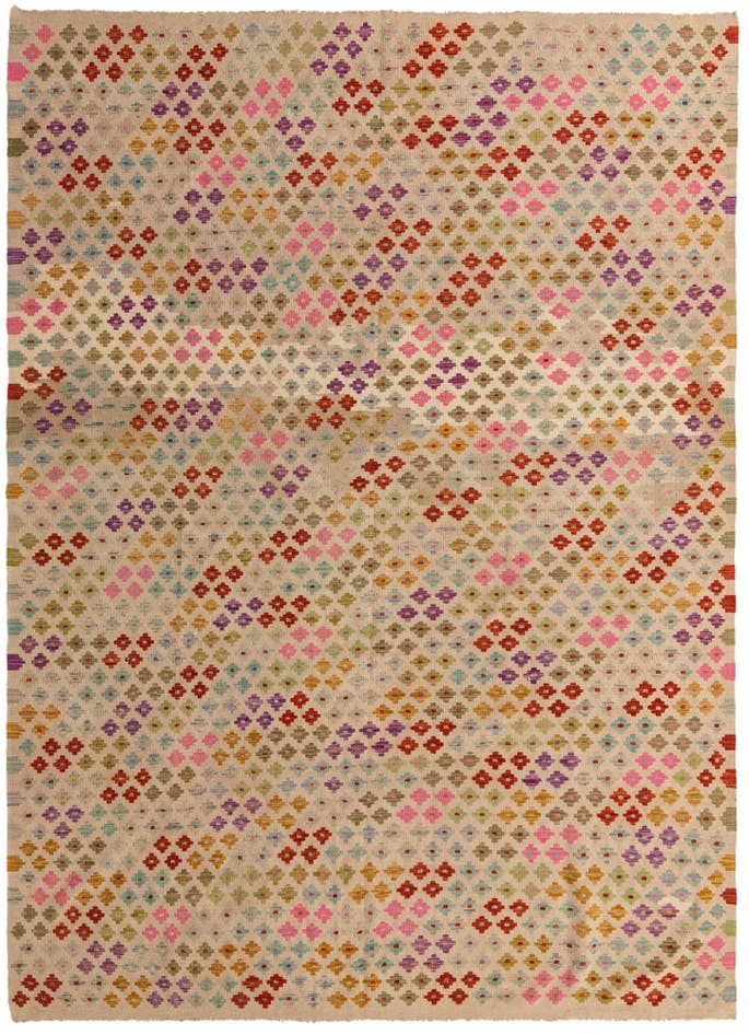 Detail image of 8' 2 x 11' 4 Hand Woven Kilim Modern Wool Rug