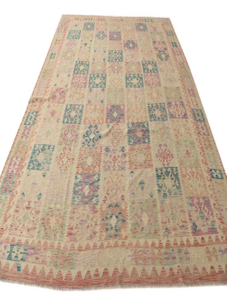 Detail image of 9' x 10' 10  Hand Woven Kilim Modern Wool Rug