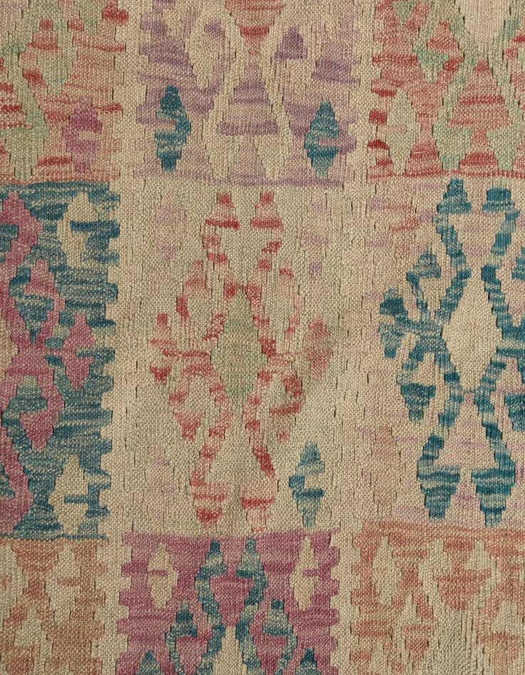 Detail image of 9' x 10' 10  Hand Woven Kilim Modern Wool Rug