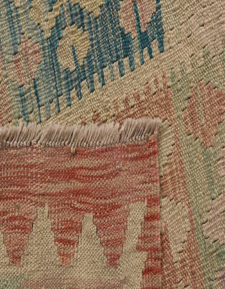 Detail image of 9' x 10' 10  Hand Woven Kilim Modern Wool Rug