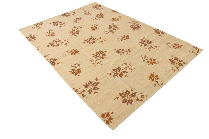 5' 8 x 8' 1 Hand Woven Kilim Modern Rug