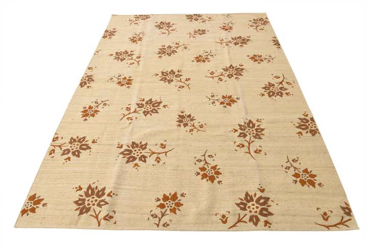 5' 8 x 8' 1 Hand Woven Kilim Modern Rug
