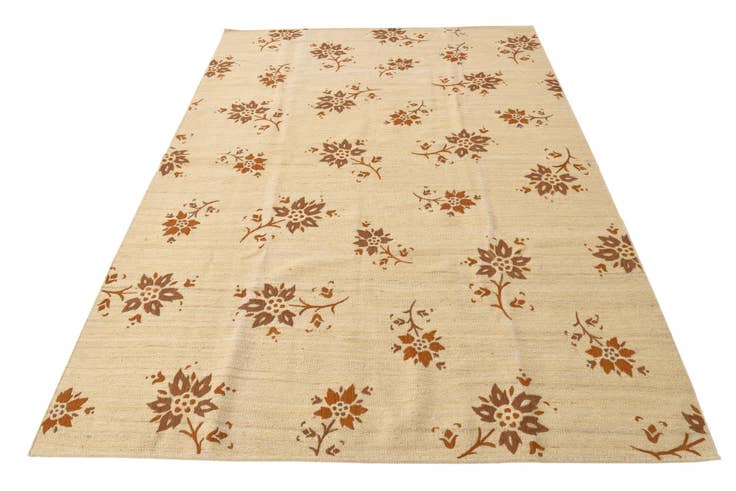 Detail image of 5' 8 x 8' 1 Hand Woven Kilim Modern Rug