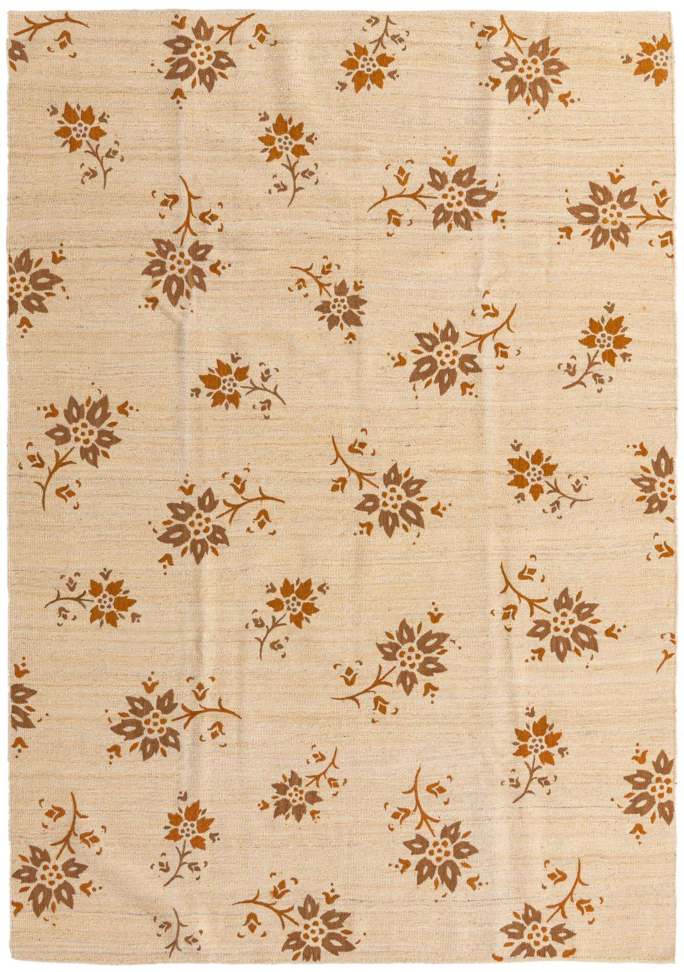 5' 8 x 8' 1 Hand Woven Kilim Modern Rug