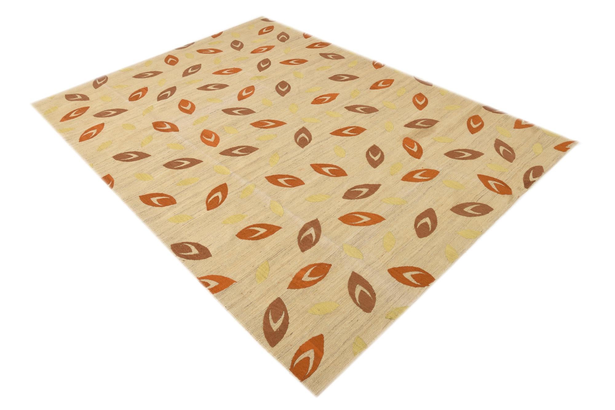 6' 1 x 8' 2 Hand Woven Kilim Modern Rug