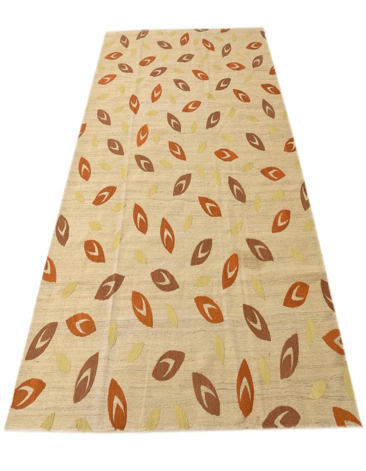 Detail image of 6' 1 x 8' 2 Hand Woven Kilim Modern Rug