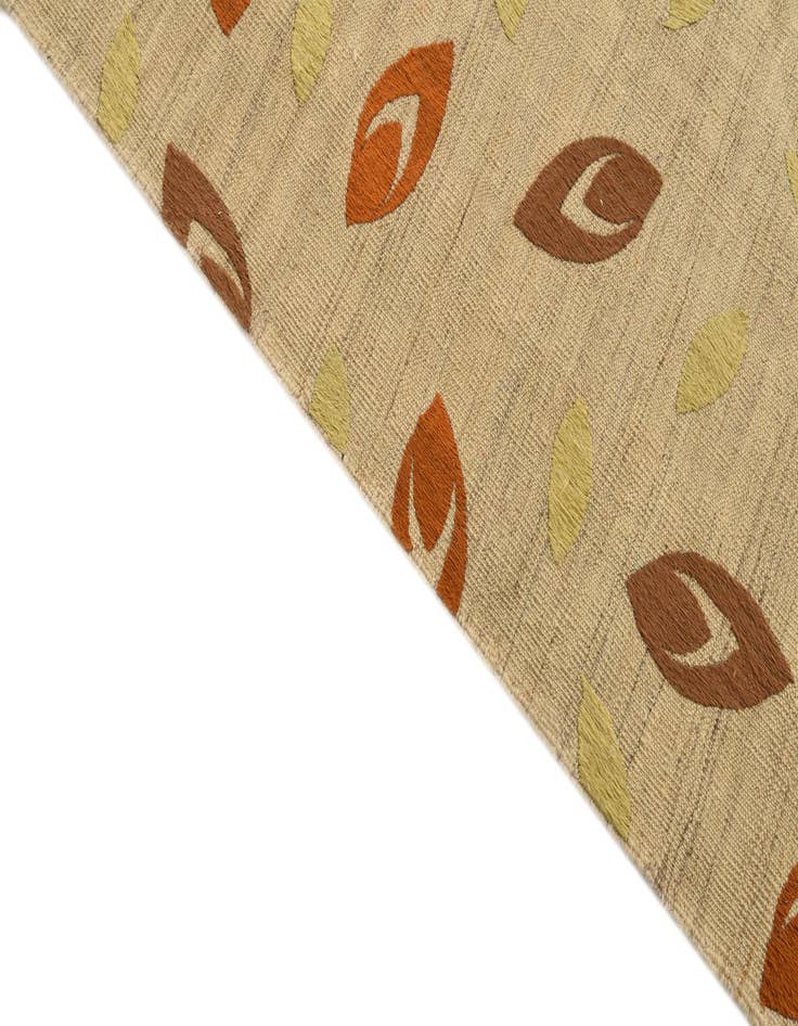Detail image of 6' 1 x 8' 2 Hand Woven Kilim Modern Rug