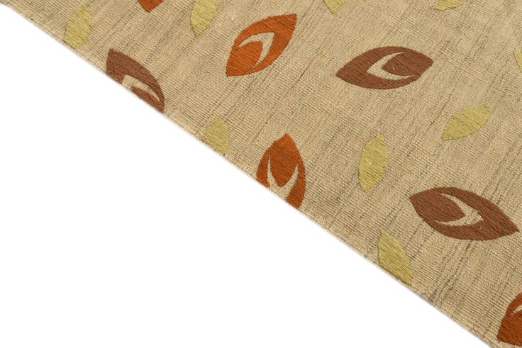 Detail image of 6' 1 x 8' 2 Hand Woven Kilim Modern Rug