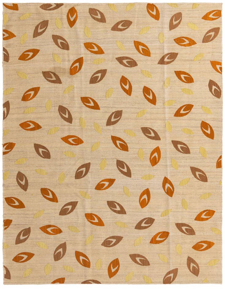 Detail image of 6' 1 x 8' 2 Hand Woven Kilim Modern Rug