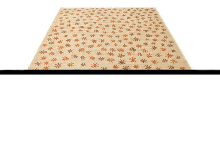 205cm x 285cm Handgewebt Kilim Modern Teppich