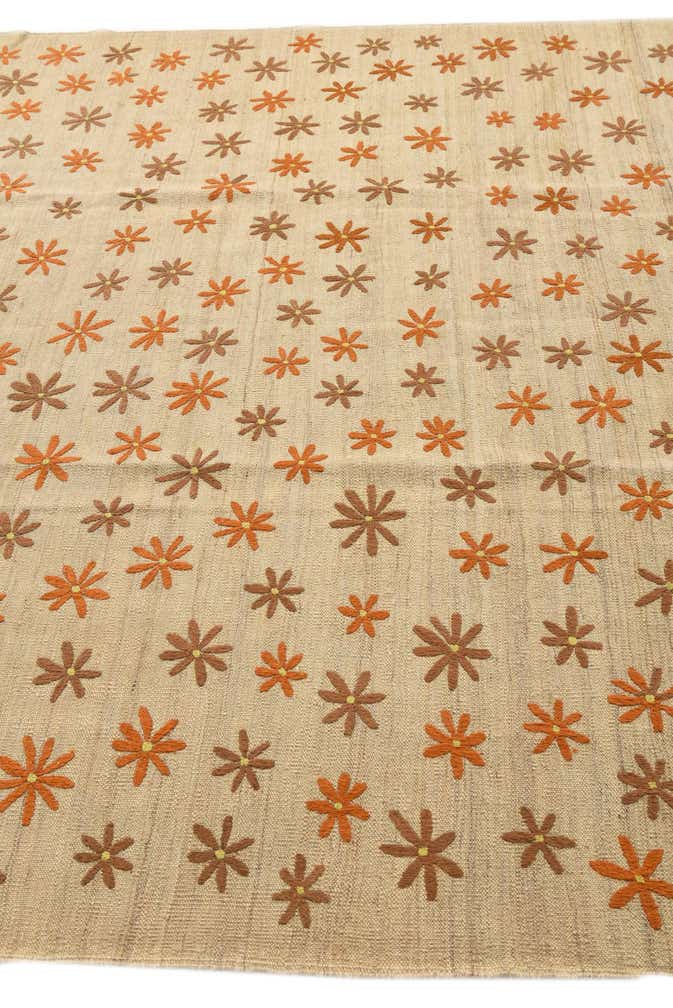 205cm x 285cm Handgewebt Kilim Modern Teppich