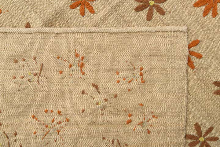 205cm x 285cm Handgewebt Kilim Modern Teppich