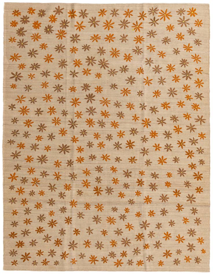 Detail image of 6' 9 x 9' 4 Hand Woven Kilim Modern Rug