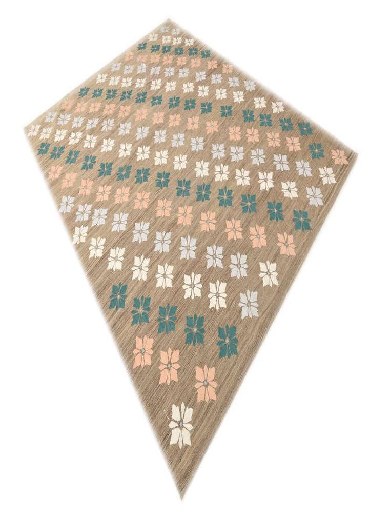 7' 3 x 9' 3 Hand Woven Kilim Modern Rug
