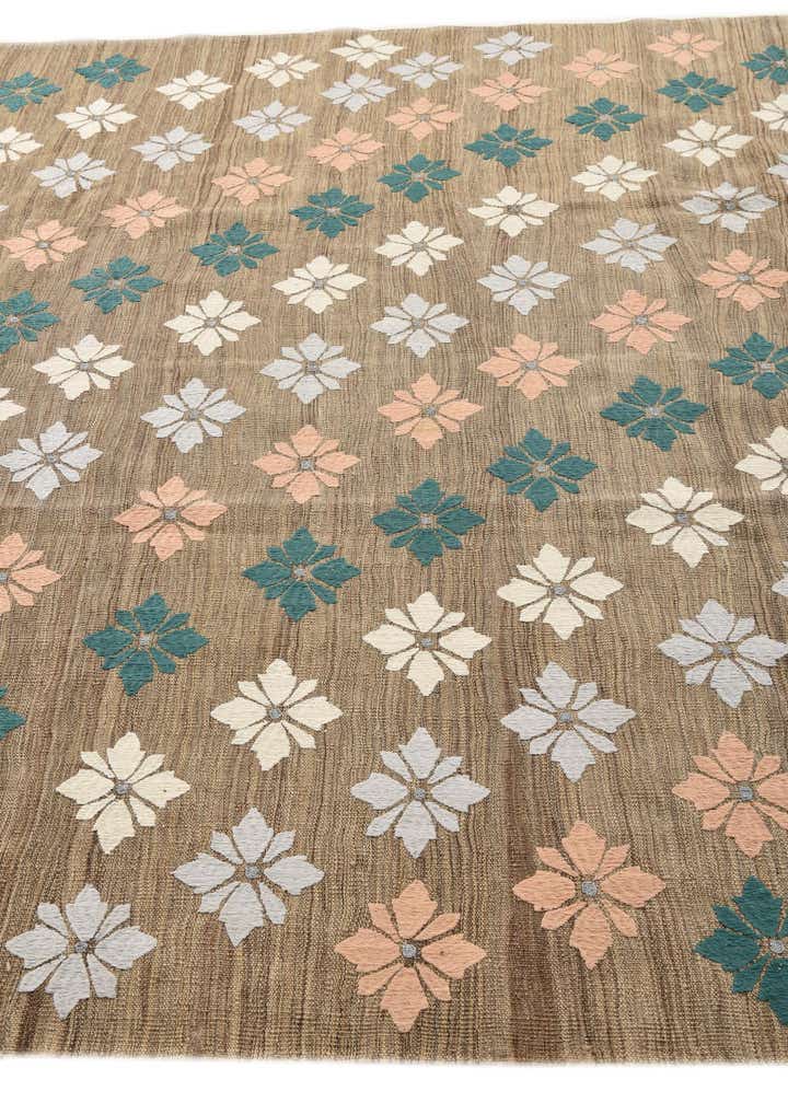 7' 3 x 9' 3 Hand Woven Kilim Modern Rug