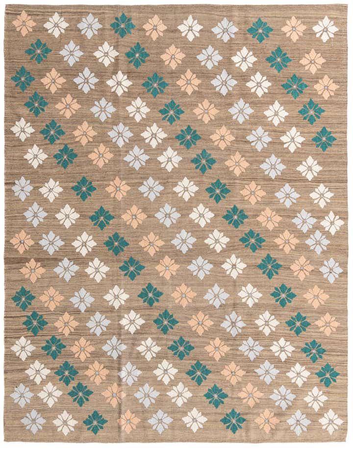 7' 3 x 9' 3 Hand Woven Kilim Modern Rug