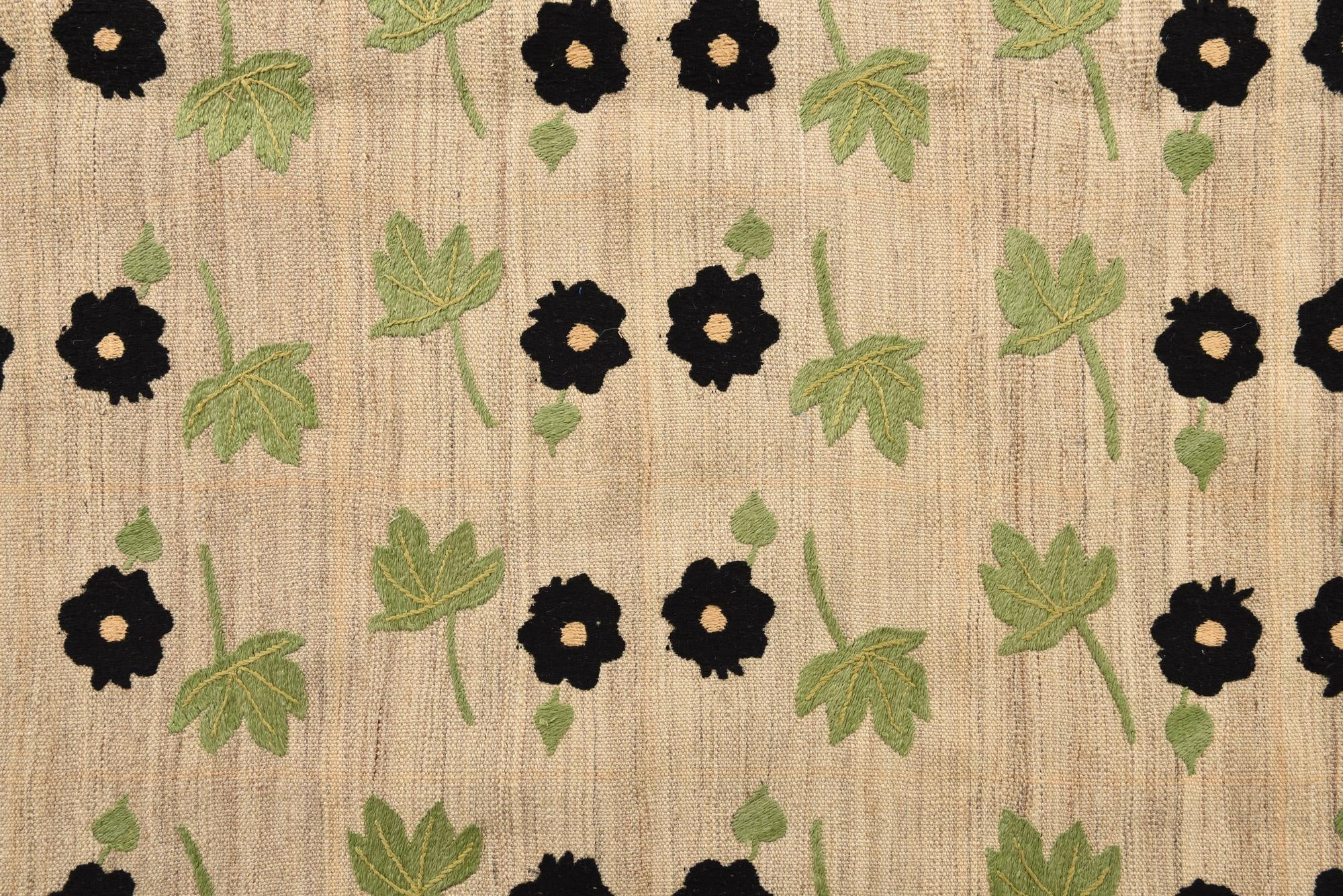6' 3 x 9' 5 Hand Woven Kilim Modern Wool Rug