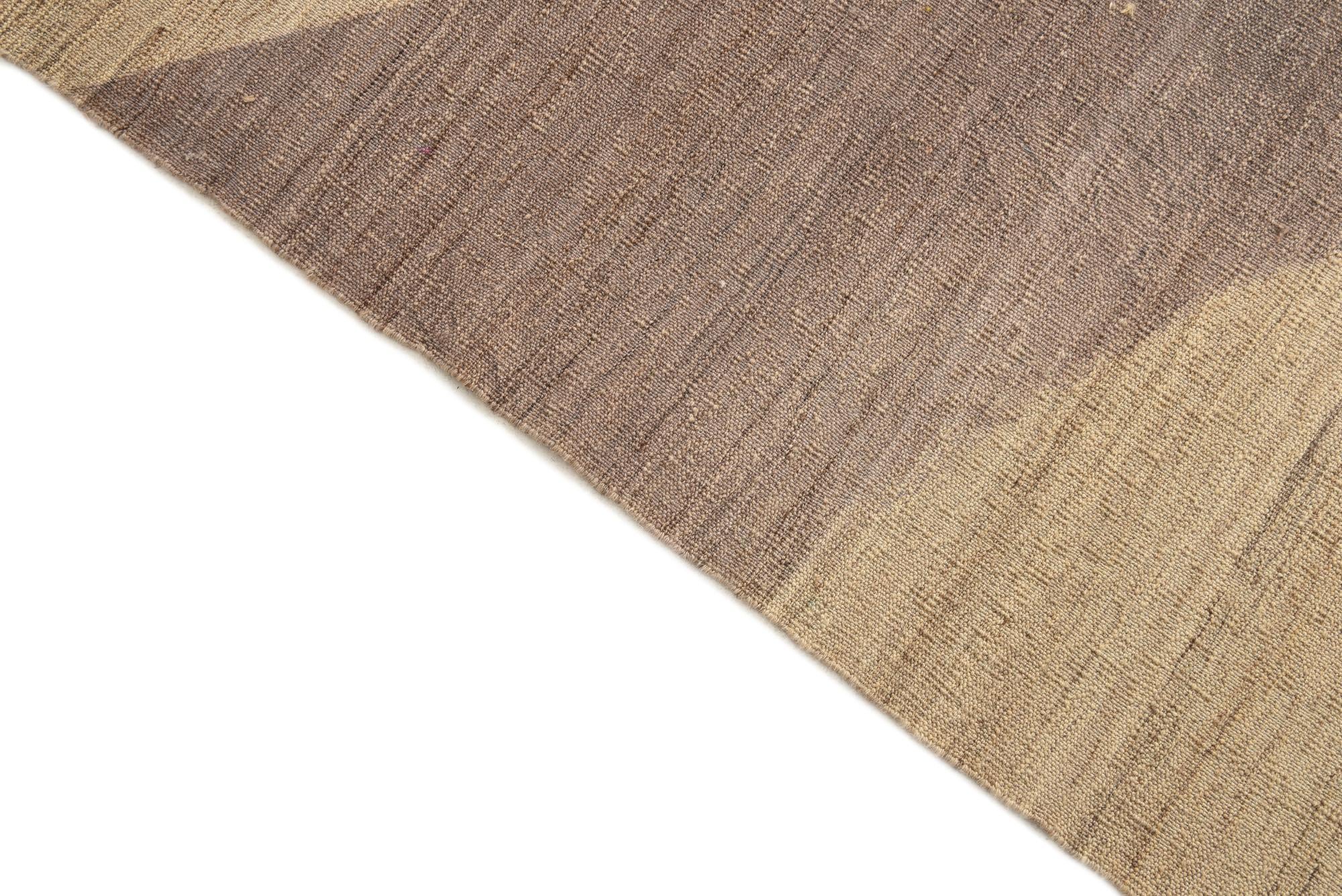 6' 8 x 9' 8 Hand Woven Kilim Modern Wool Rug