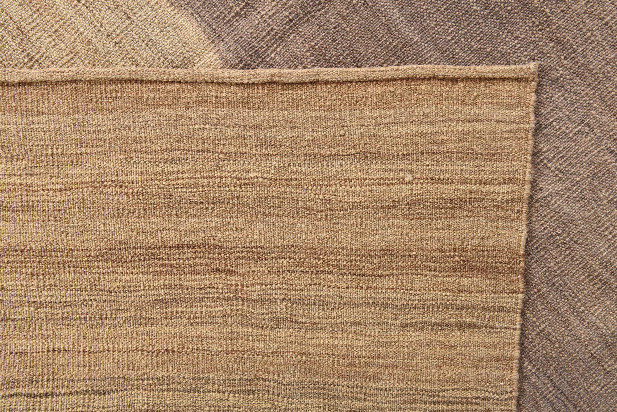 6' 8 x 9' 8 Hand Woven Kilim Modern Wool Rug