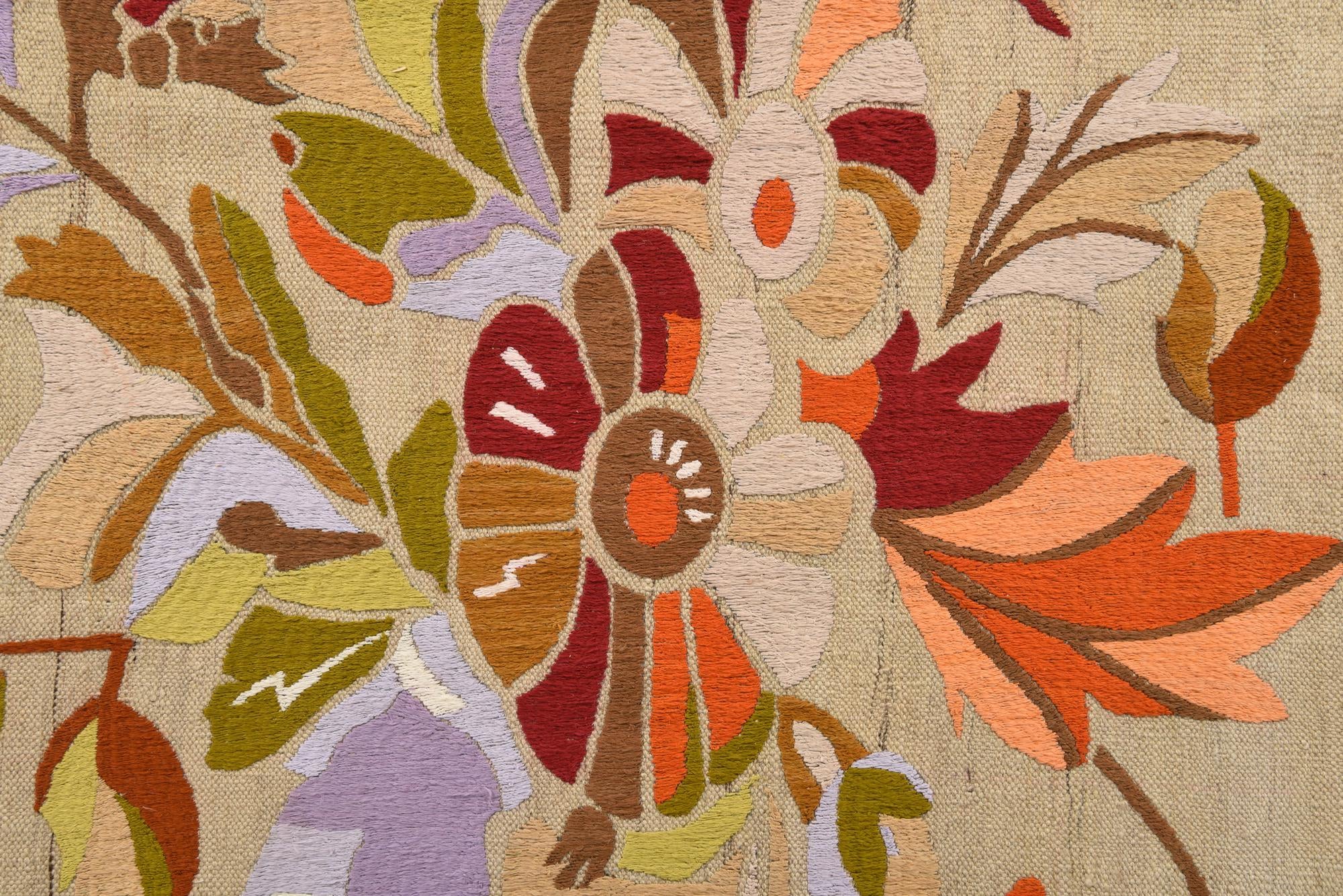 5' 10 x 8' 1 Hand Woven Kilim Modern Rug