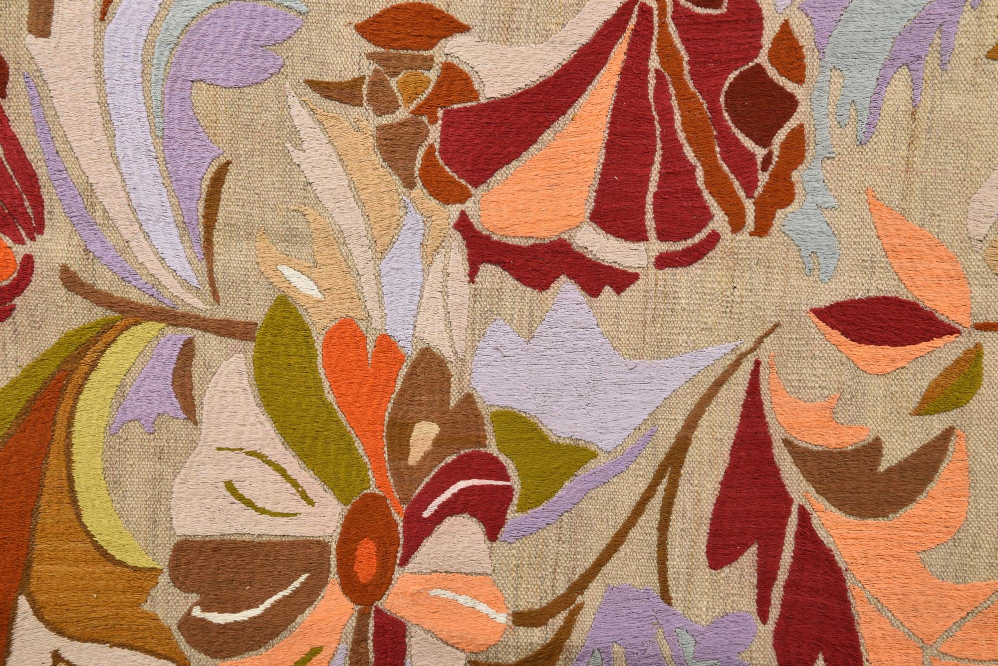 5' 10 x 8' 1 Hand Woven Kilim Modern Rug