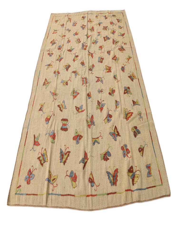 Detail image of 5' 10 x 7' 9  Hand Woven Kilim Modern Wool Rug