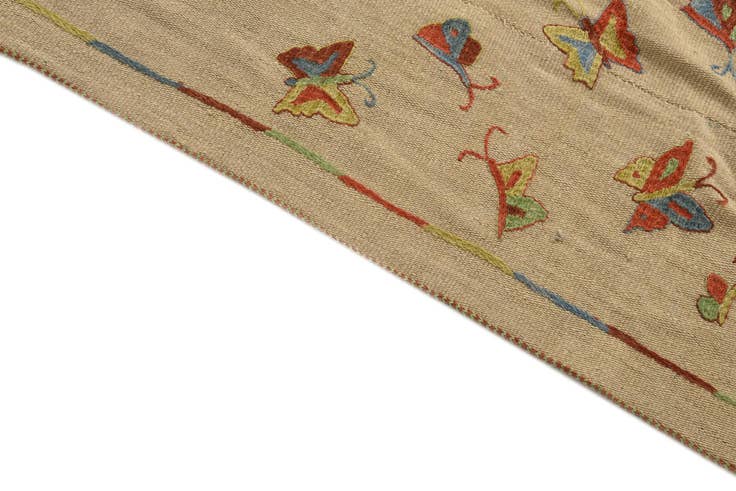 Detail image of 5' 10 x 7' 9 Hand Woven Kilim Modern Wool Rug
