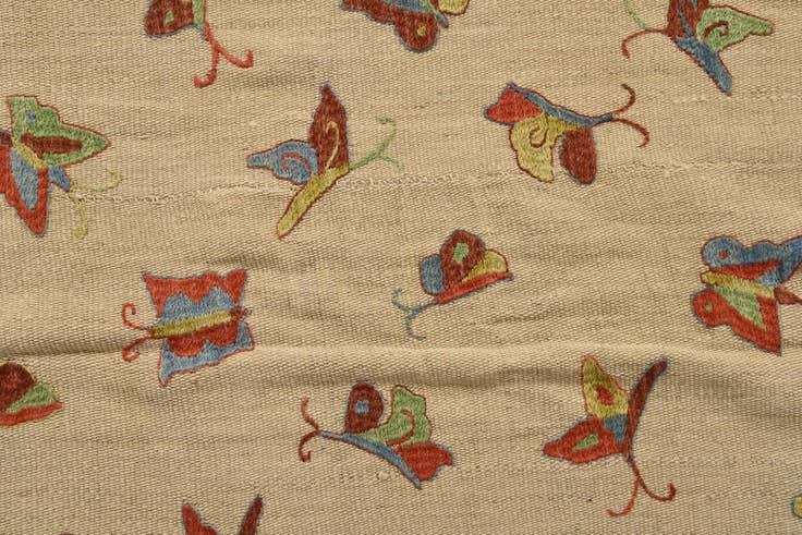 Detail image of 5' 10 x 7' 9 Hand Woven Kilim Modern Wool Rug