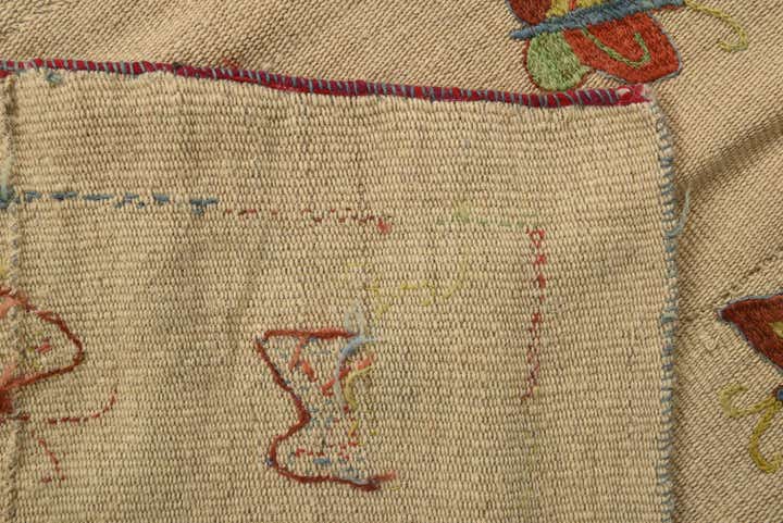 5' 10 x 7' 9 Hand Woven Kilim Modern Wool Rug