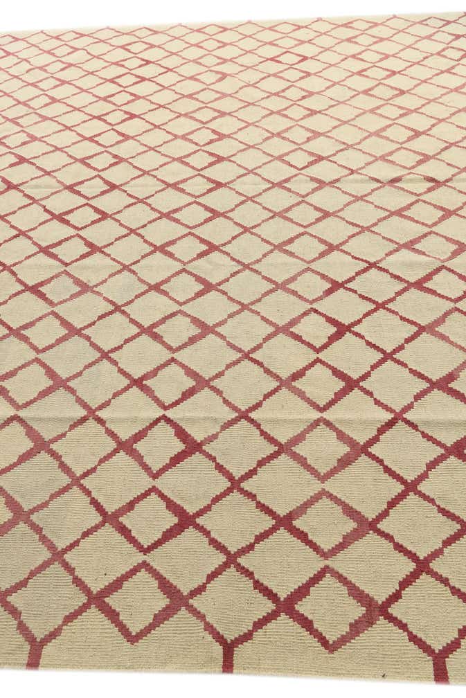 10' 4 x 12' 10 Hand Woven Kilim Modern Wool Rug
