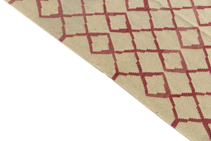 10' 4 x 12' 10 Hand Woven Kilim Modern Wool Rug