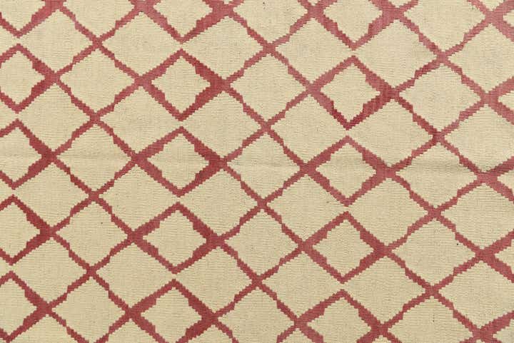 10' 4 x 12' 10 Hand Woven Kilim Modern Wool Rug